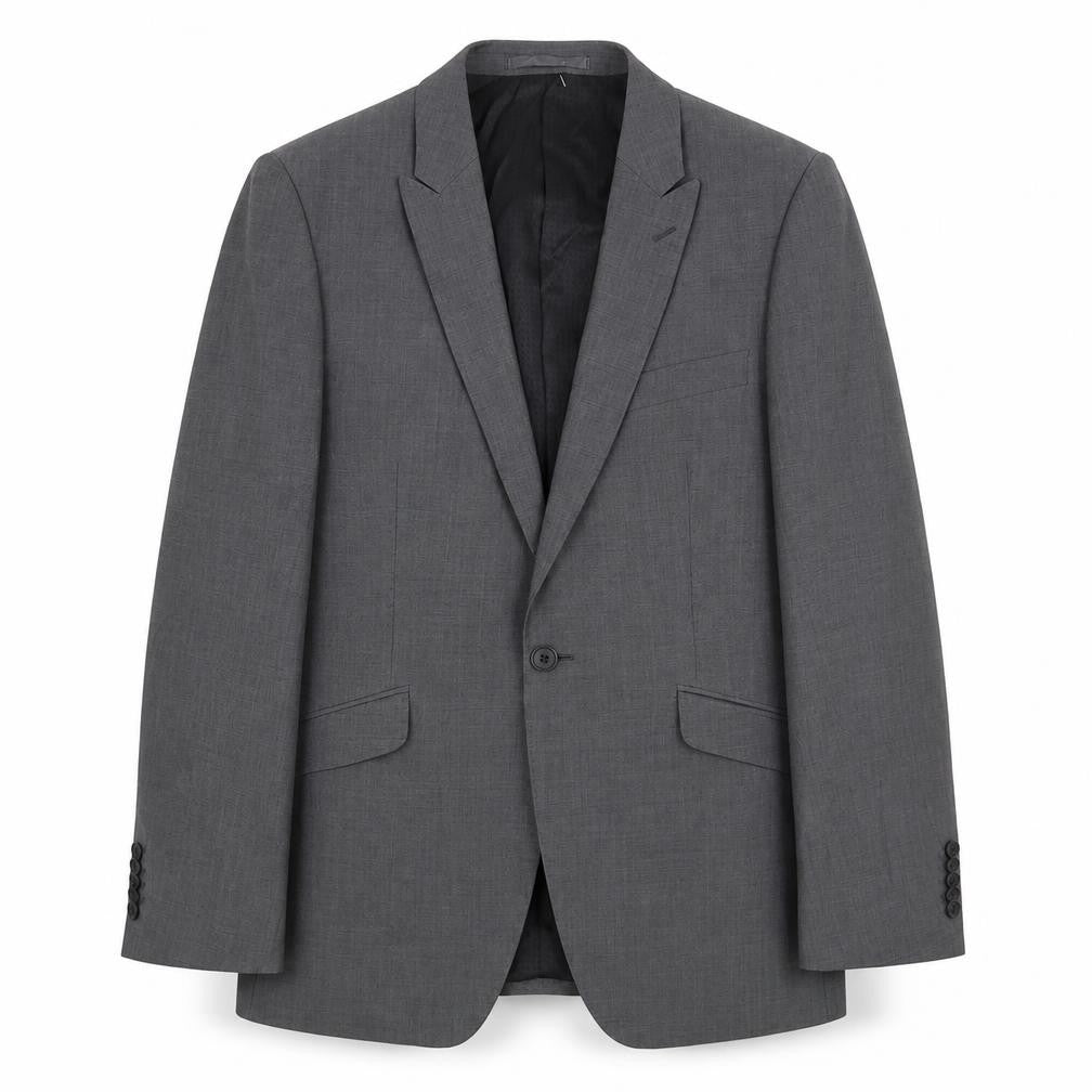 OneSix5ive Mens Grey  Wool Jacket Blazer Size 38