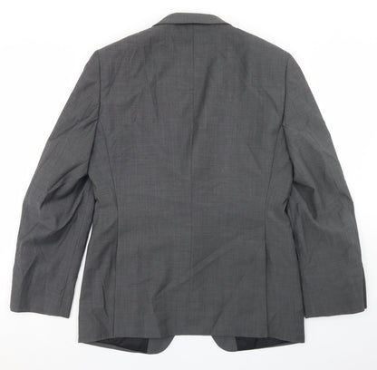 ONESIX5IVE5ive Mens Grey  Wool Jacket Blazer Size 38