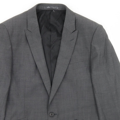 ONESIX5IVE5ive Mens Grey  Wool Jacket Blazer Size 38