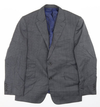 Marks & Spencer Mens Grey  Wool Jacket Blazer Size 40