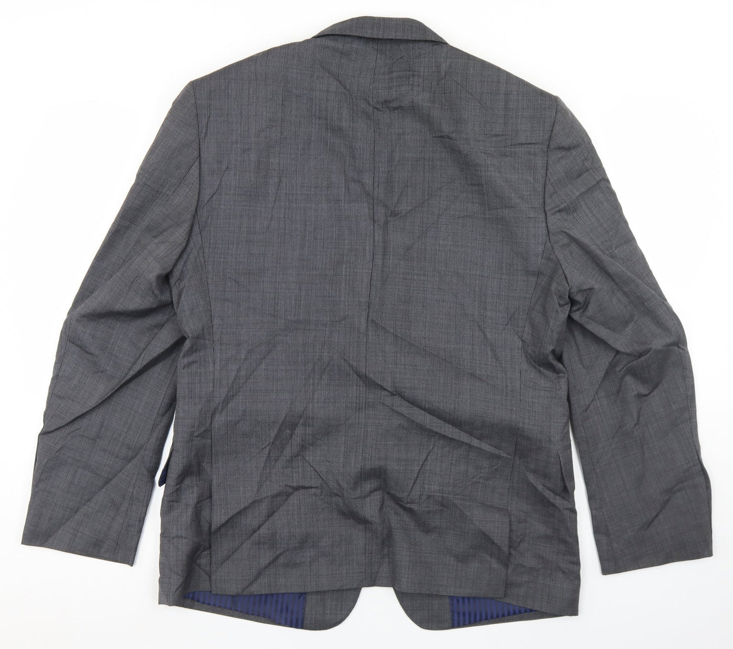 Marks and Spencer Mens Grey  Wool Jacket Blazer Size 40