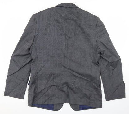 Marks & Spencer Mens Grey  Wool Jacket Blazer Size 40