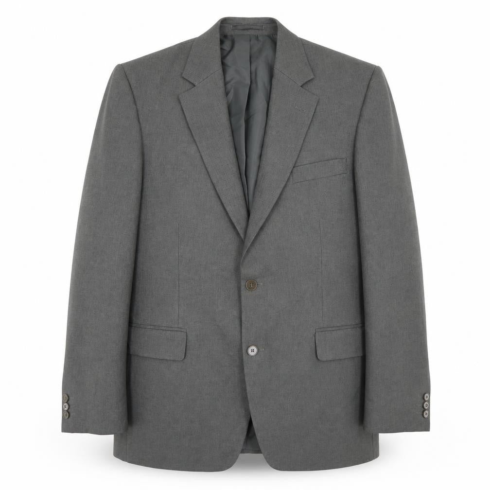 Pinstripe Mens Grey  Polyester Jacket Blazer Size 44