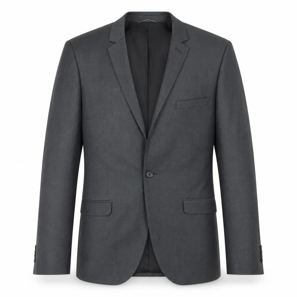 Burton Mens Grey  Polyester Jacket Blazer Size 38   - Skinny Fit