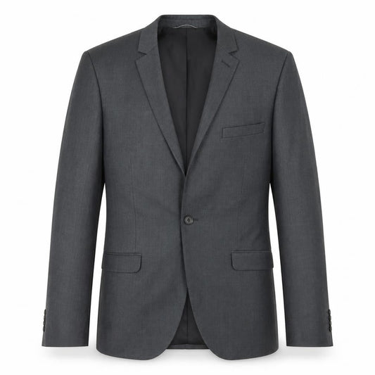 Burton Mens Grey  Polyester Jacket Blazer Size 38   - Skinny Fit