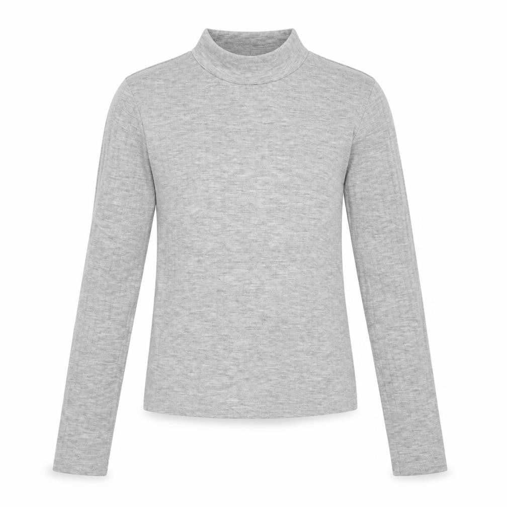 New Look Girls Grey  Polyester Basic Casual Size 12-13 Years Crew Neck Pullover