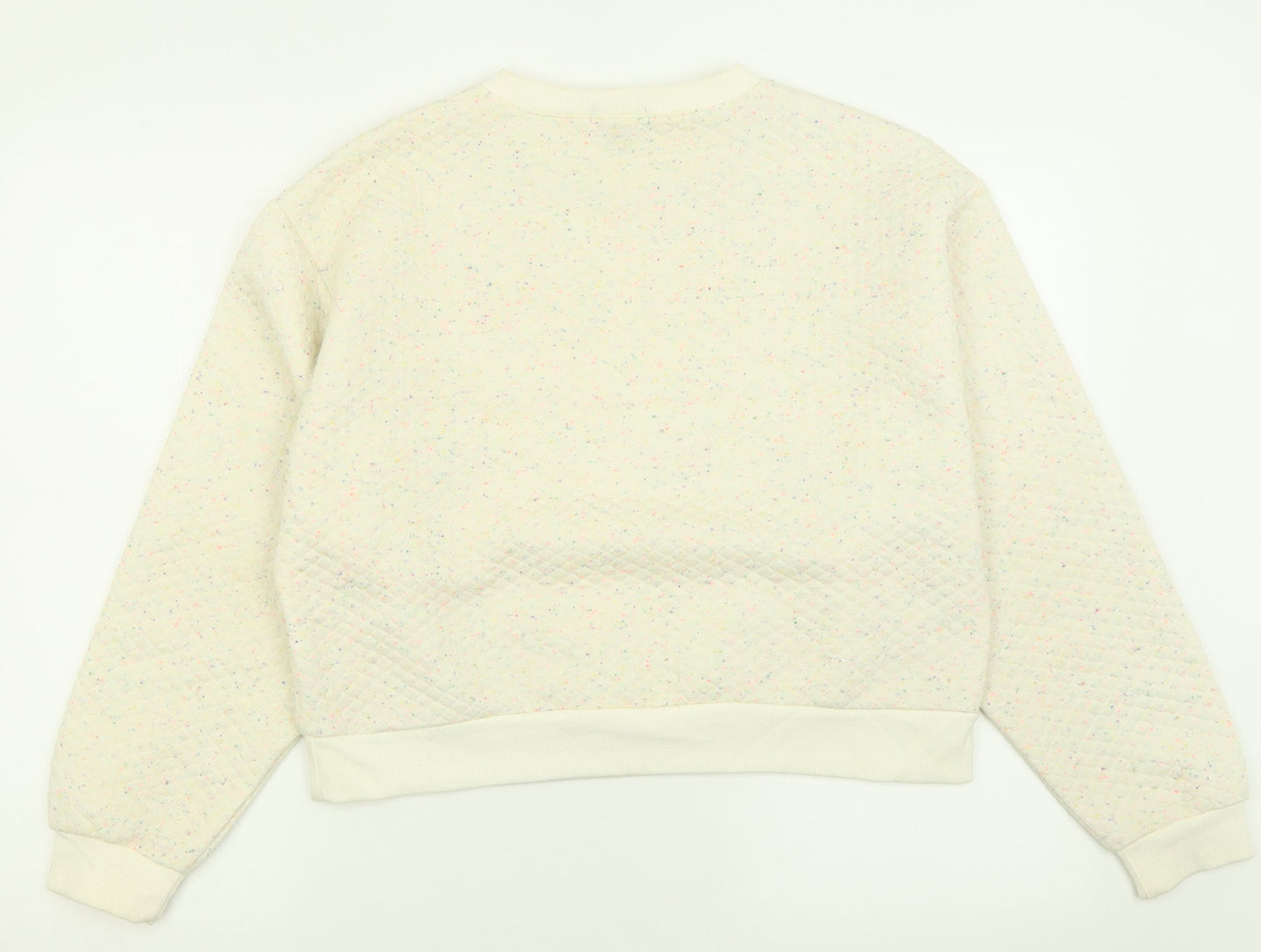 Primark Womens Ivory  Cotton Pullover Sweatshirt Size M  Pullover
