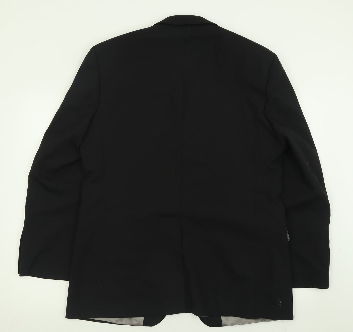 Sovereign Code Mens Black  Polyester Jacket Suit Jacket Size 42