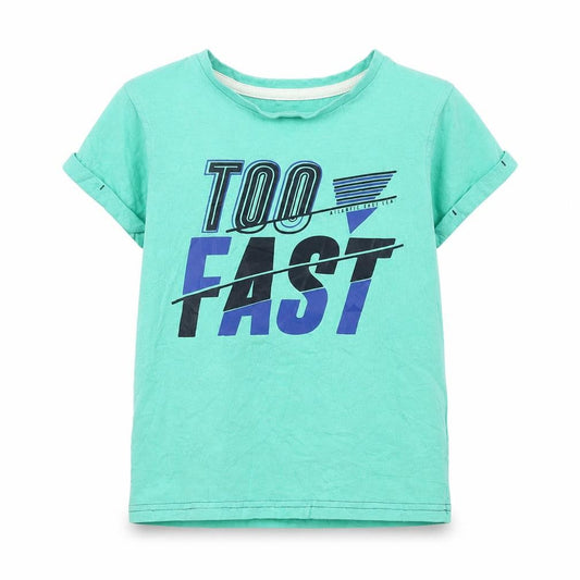 George Boys Green  100% Cotton Pullover T-Shirt Size 6-7 Years Round Neck Pullover