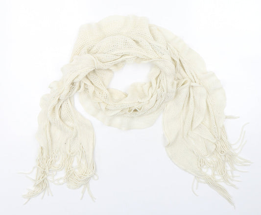 Preworn Womens Ivory  Polyester  Scarf