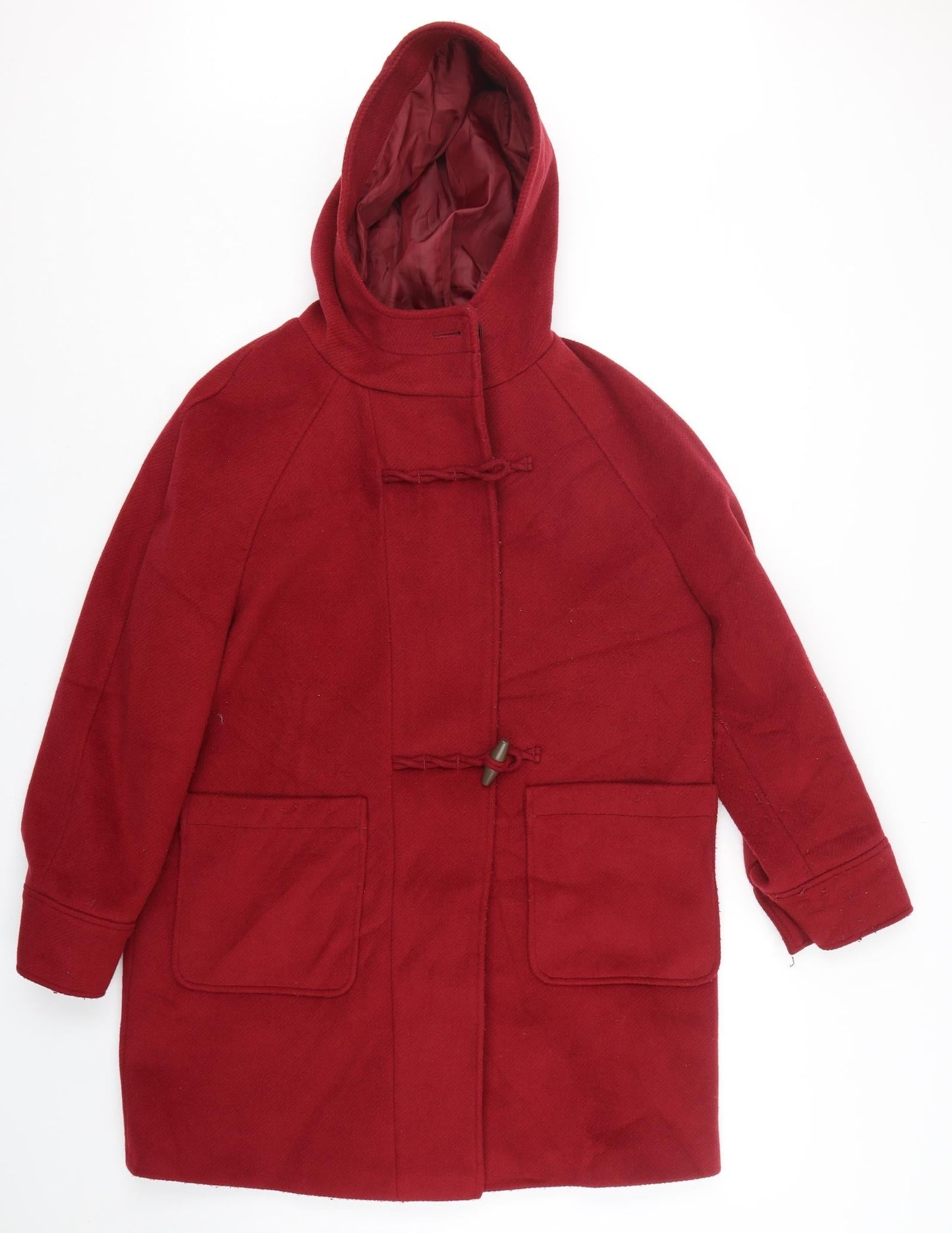 Marks & Spencer Womens Red   Overcoat Coat Size 14