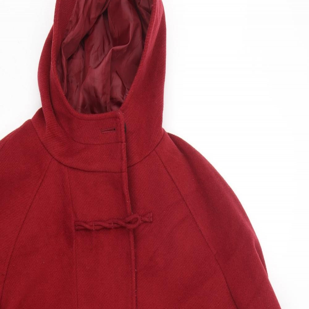Marks & Spencer Womens Red   Overcoat Coat Size 14