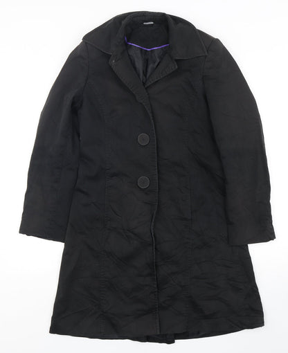 South Womens Black   Overcoat Coat Size 10