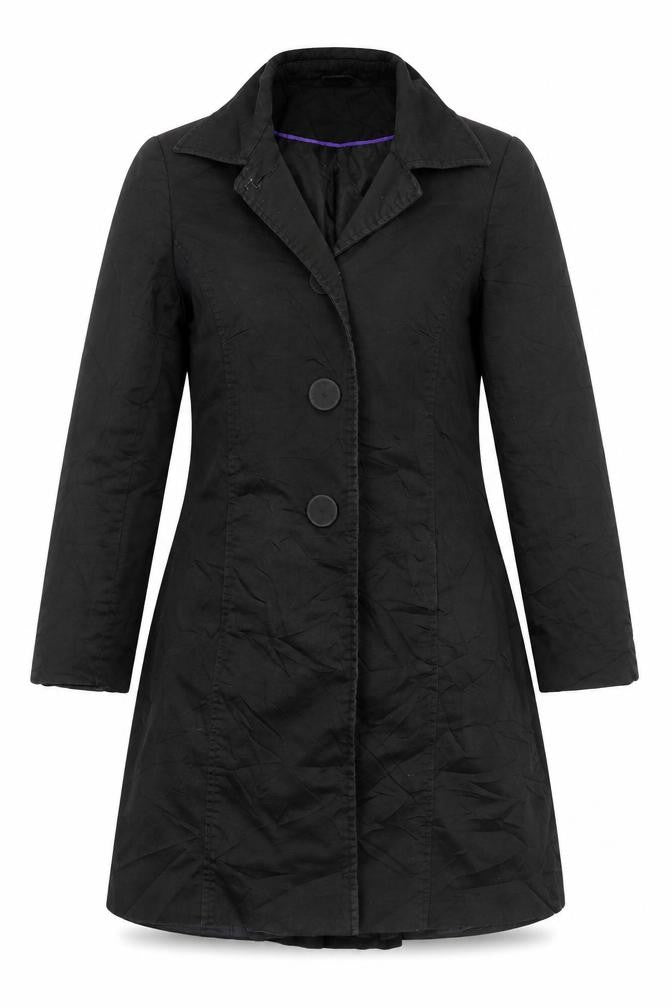 South Womens Black   Overcoat Coat Size 10