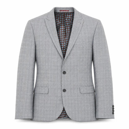 Next Mens Grey Houndstooth Polyester Jacket Suit Jacket