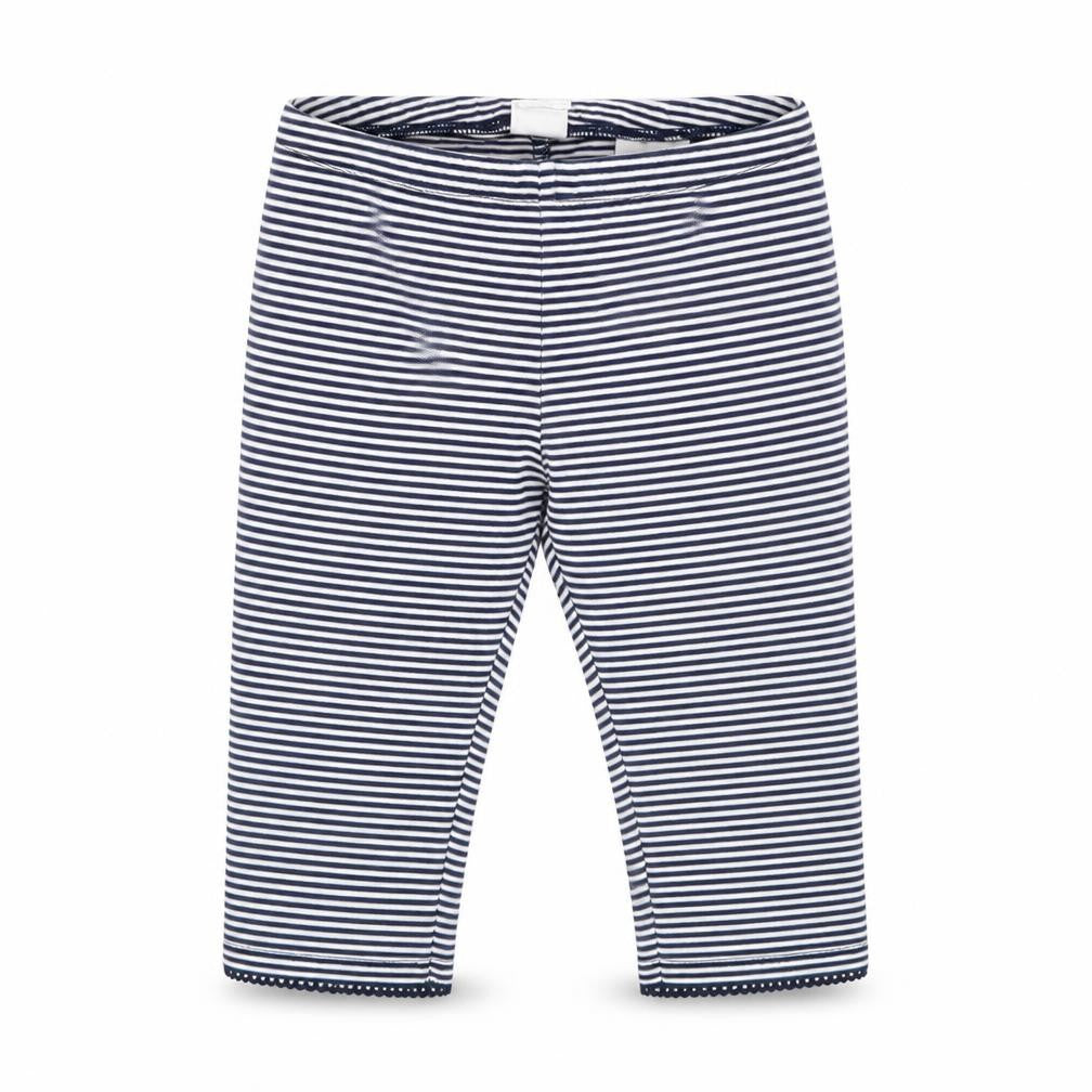 H&M Girls Blue Striped Cotton Pedal Pusher Trousers Size 2 Years  Regular