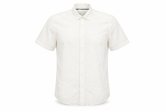 Topman Mens Ivory  Cotton  Button-Up Size S Collared Button