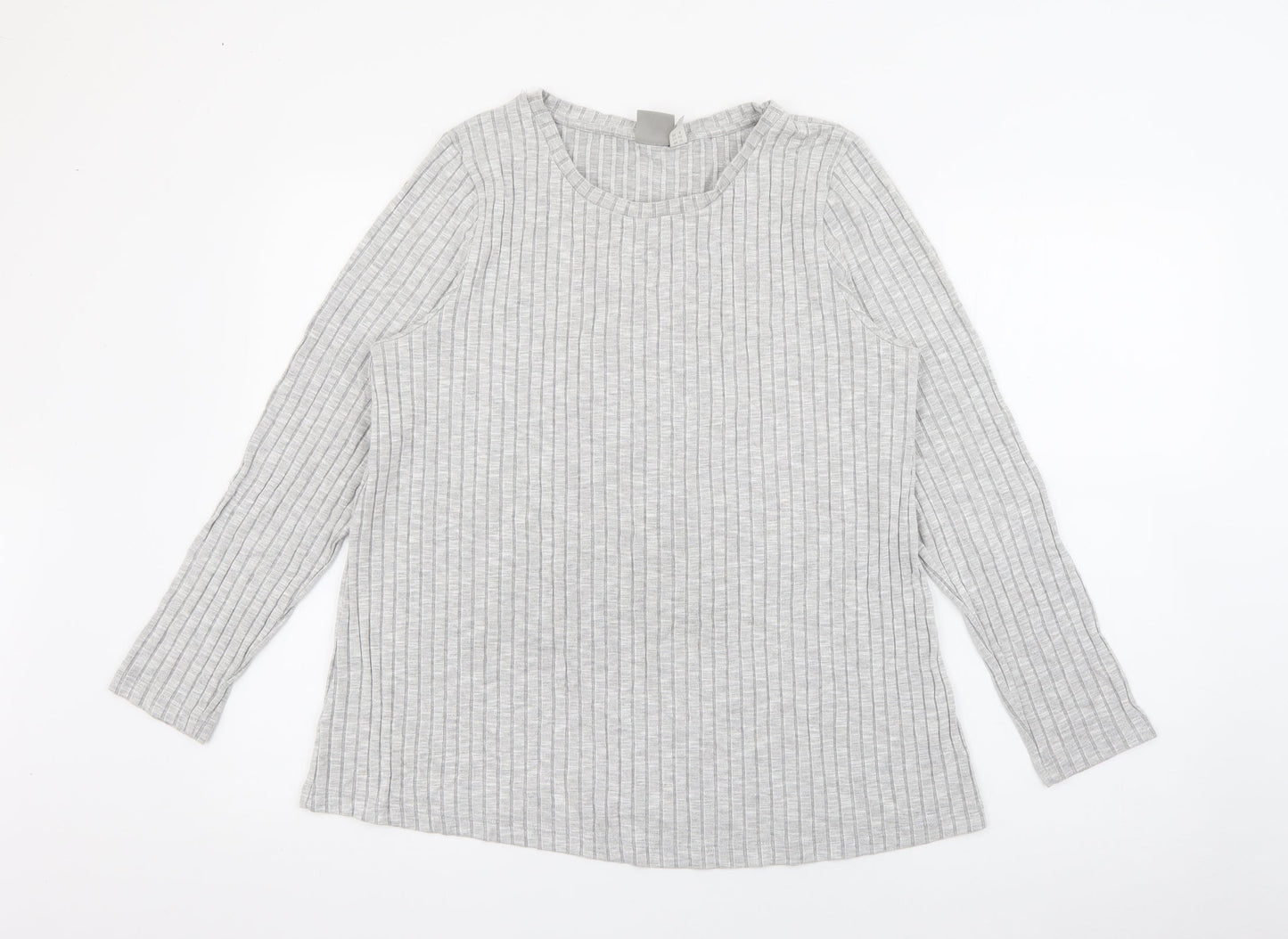 ASOS Womens Grey Crew Neck  Viscose Pullover Jumper Size 12