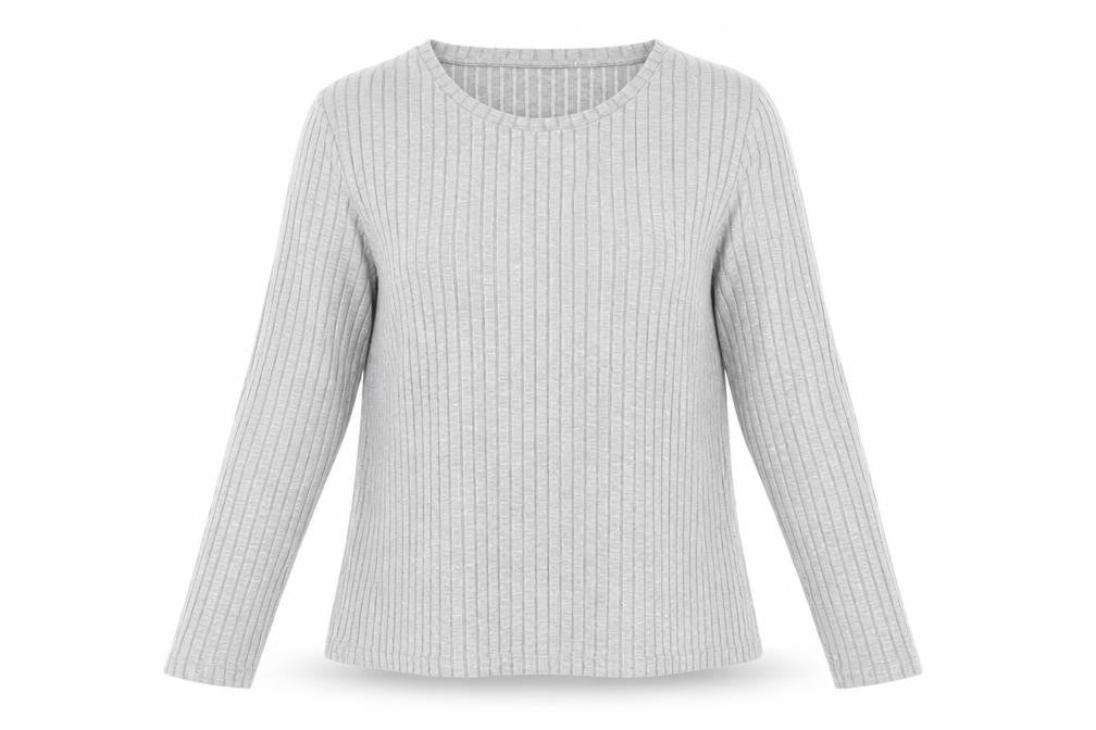 ASOS Womens Grey Crew Neck  Viscose Pullover Jumper Size 12