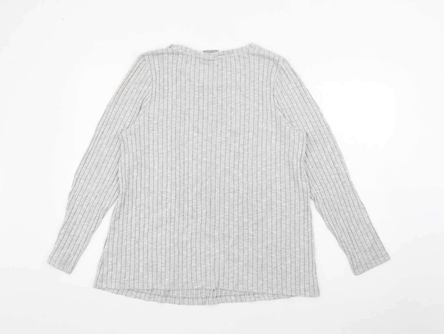 ASOS Womens Grey Crew Neck  Viscose Pullover Jumper Size 12