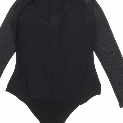 Preloved In Vogue Womens Black Round Neck  Polyester Pullover Jumper Size S - Label