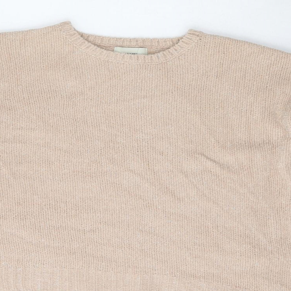 Papaya Womens Pink Round Neck  Polyamide Pullover Jumper Size M
