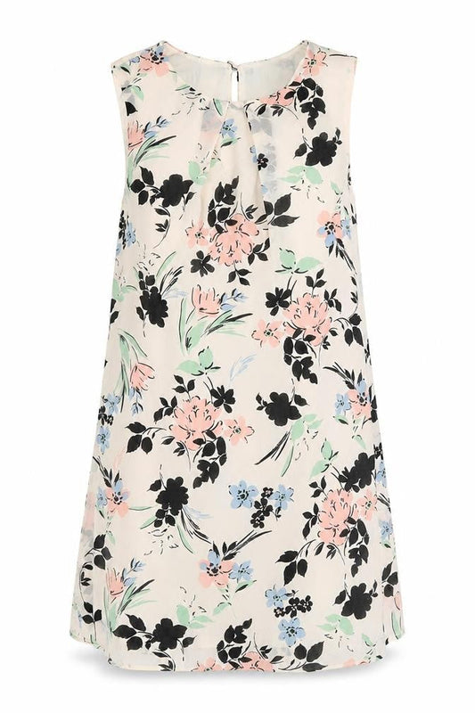 Primark Womens Multicoloured Floral Polyester Shift  Size 12  Boat Neck