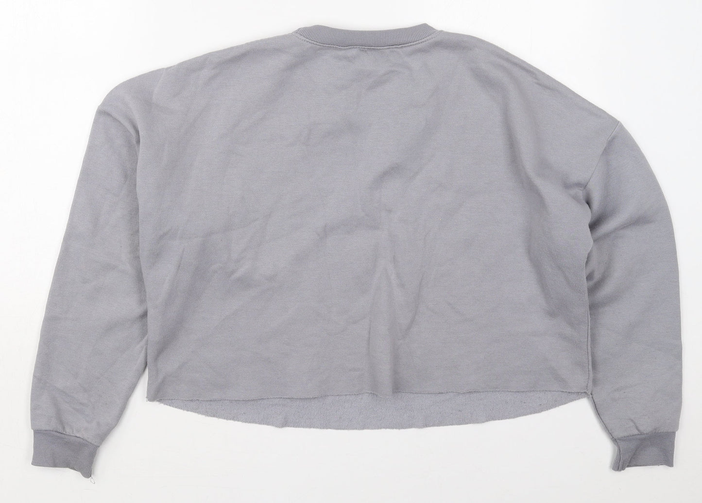 New Look Girls Grey  Polyester Pullover Sweatshirt Size 14-15 Years  Pullover - Boston
