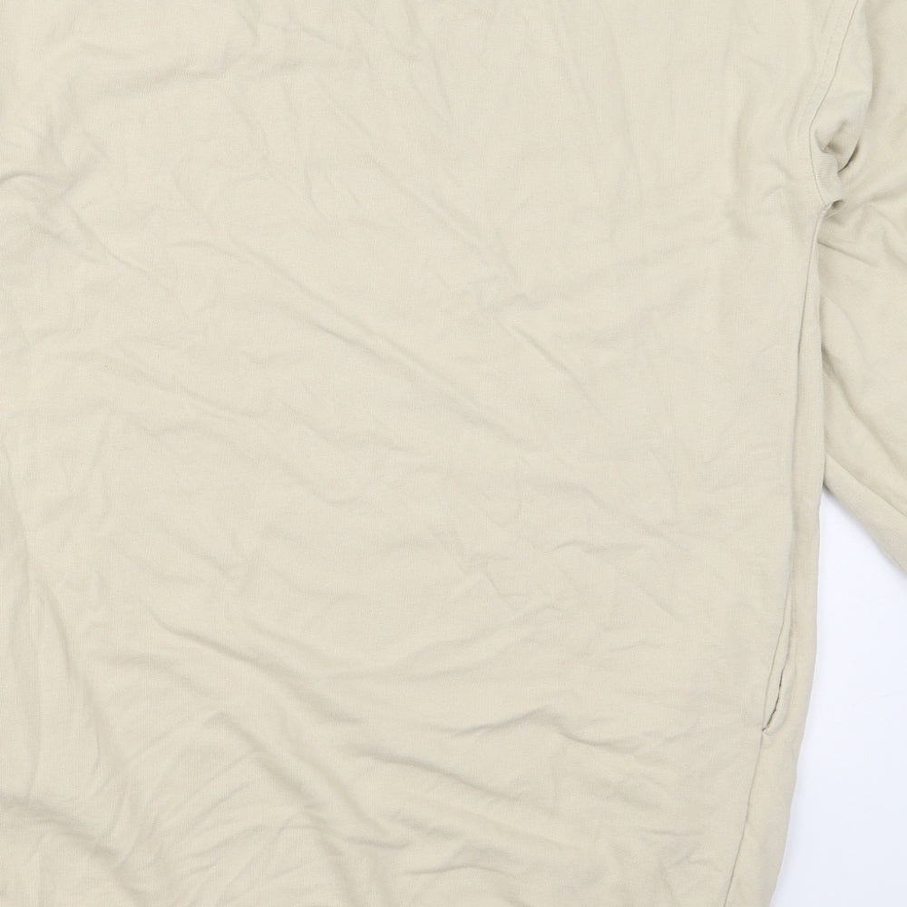 F&F Womens Beige  Cotton Pullover Sweatshirt Size 8  Pullover