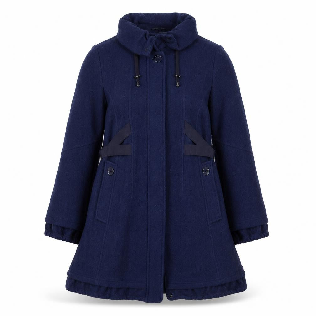Easy Comfort Womens Blue   Pea Coat Coat Size 12  Zip