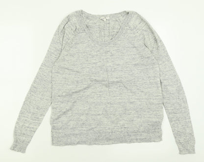 Gap Mens Grey Crew Neck  Cotton Pullover Jumper Size S