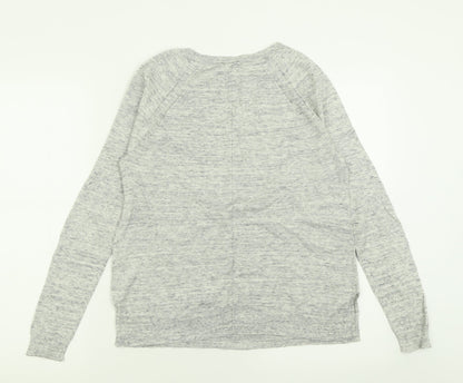 Gap Mens Grey Crew Neck  Cotton Pullover Jumper Size S