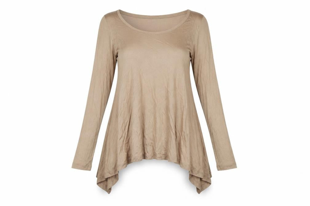 NEXT Womens Brown Scoop Neck  Viscose Pullover Jumper Size 10