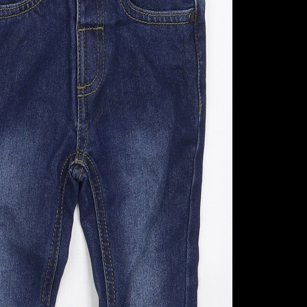 Pep&Co Boys Blue  Cotton Skinny Jeans Size 2-3 Years  Regular Button