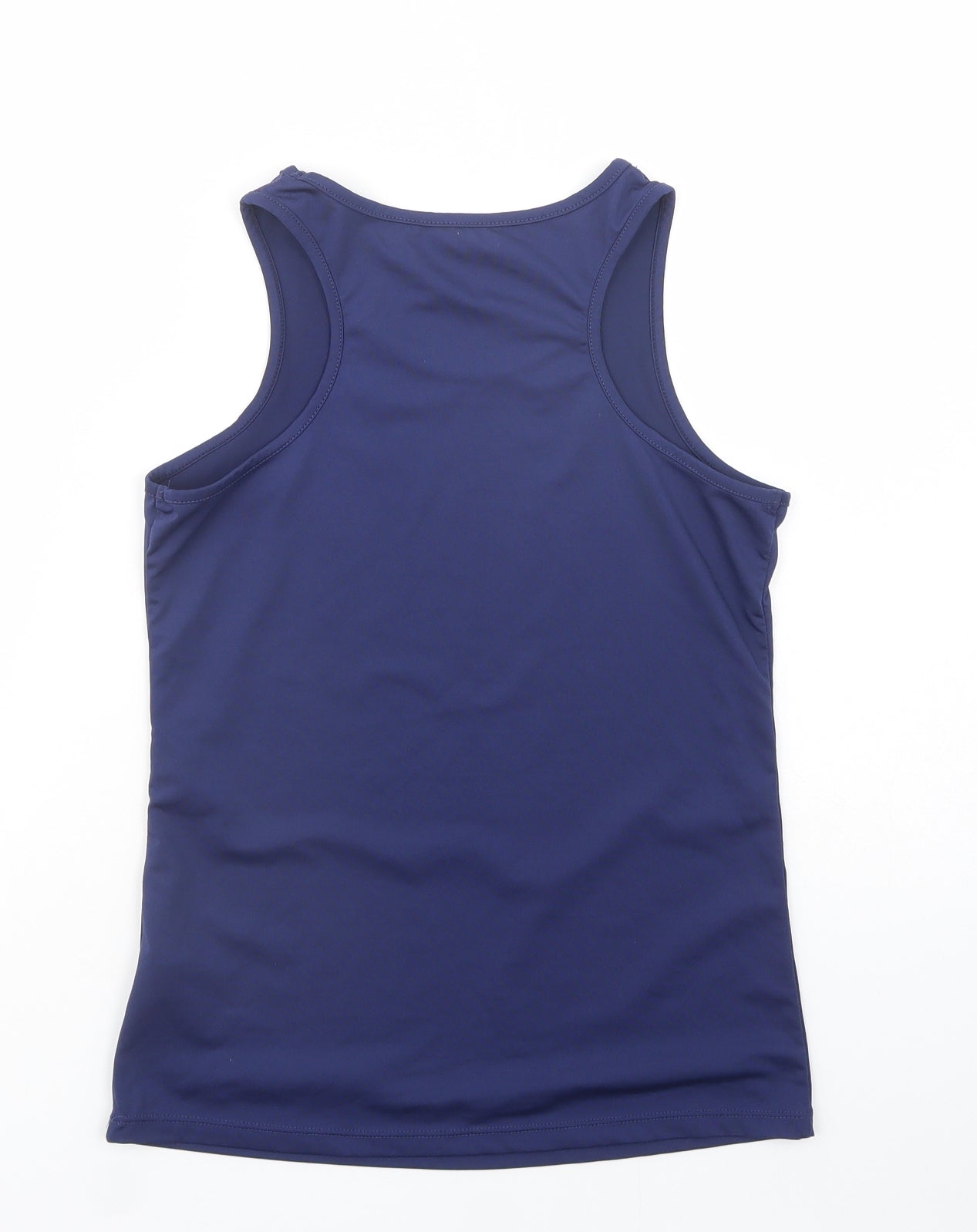 Dunnes Stores Womens Blue  Polyester Basic Tank Size S Scoop Neck