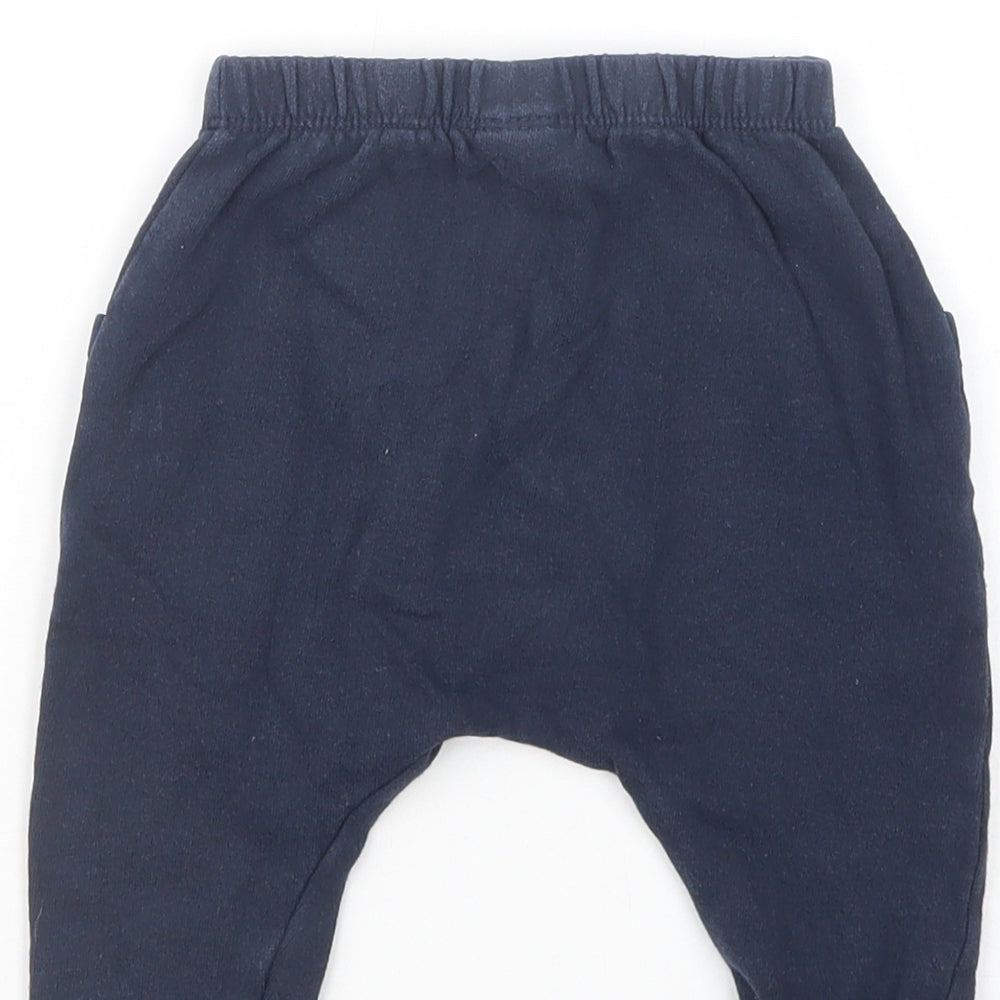 NEXT Baby Blue  Cotton Jogger Trousers Size 6-9 Months