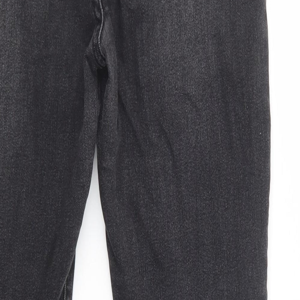 SheIn Womens Black  Cotton Skinny Jeans Size S L28 in Regular Button