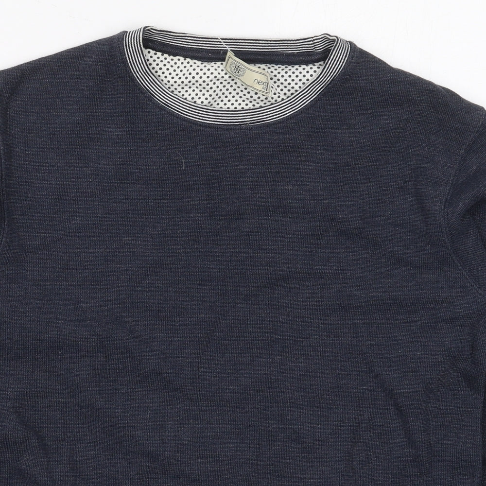 NEXT Mens Blue  Cotton Pullover Sweatshirt Size S