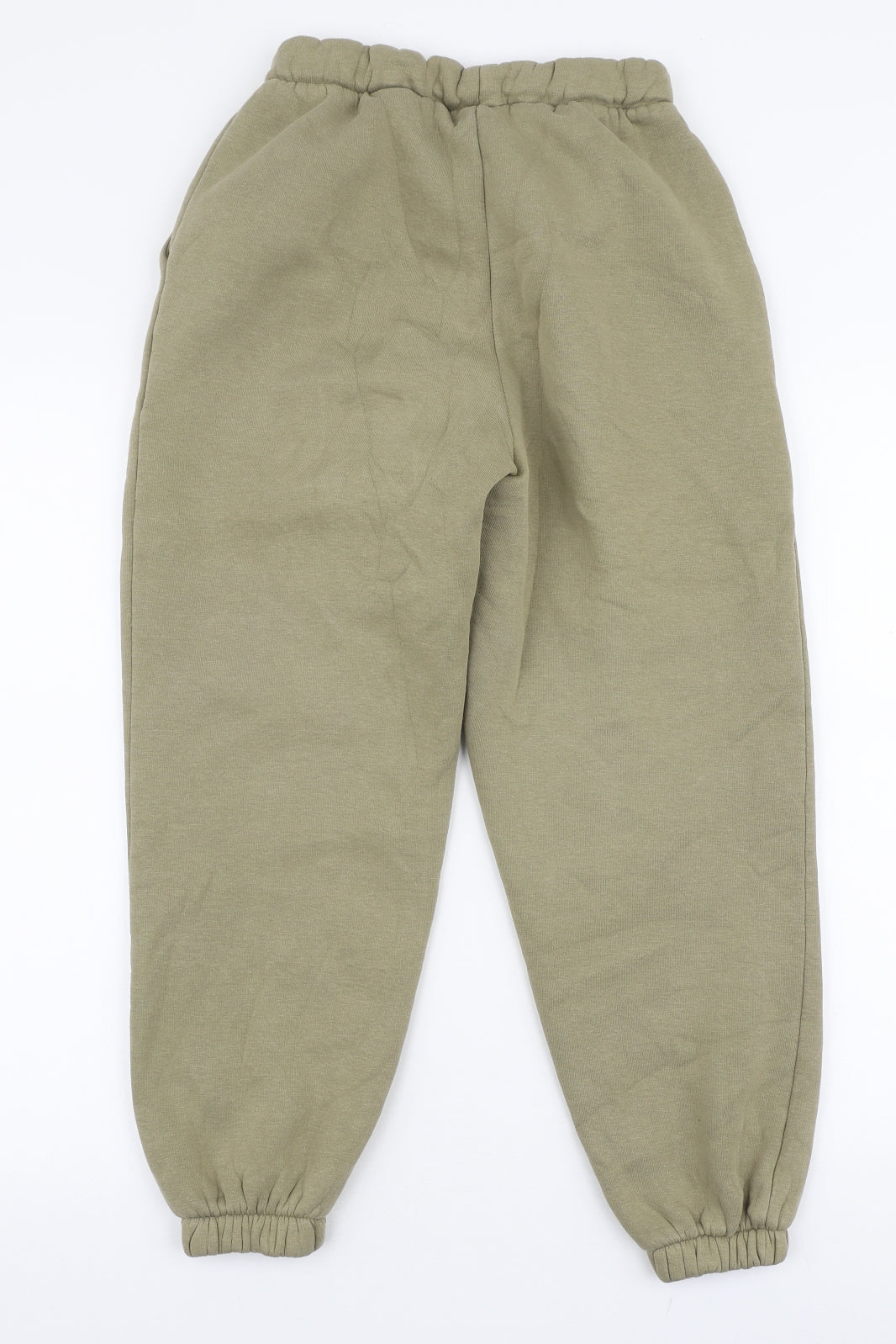 ASOS Womens Green  Cotton Jogger Trousers Size 6 L25 in Regular Drawstring