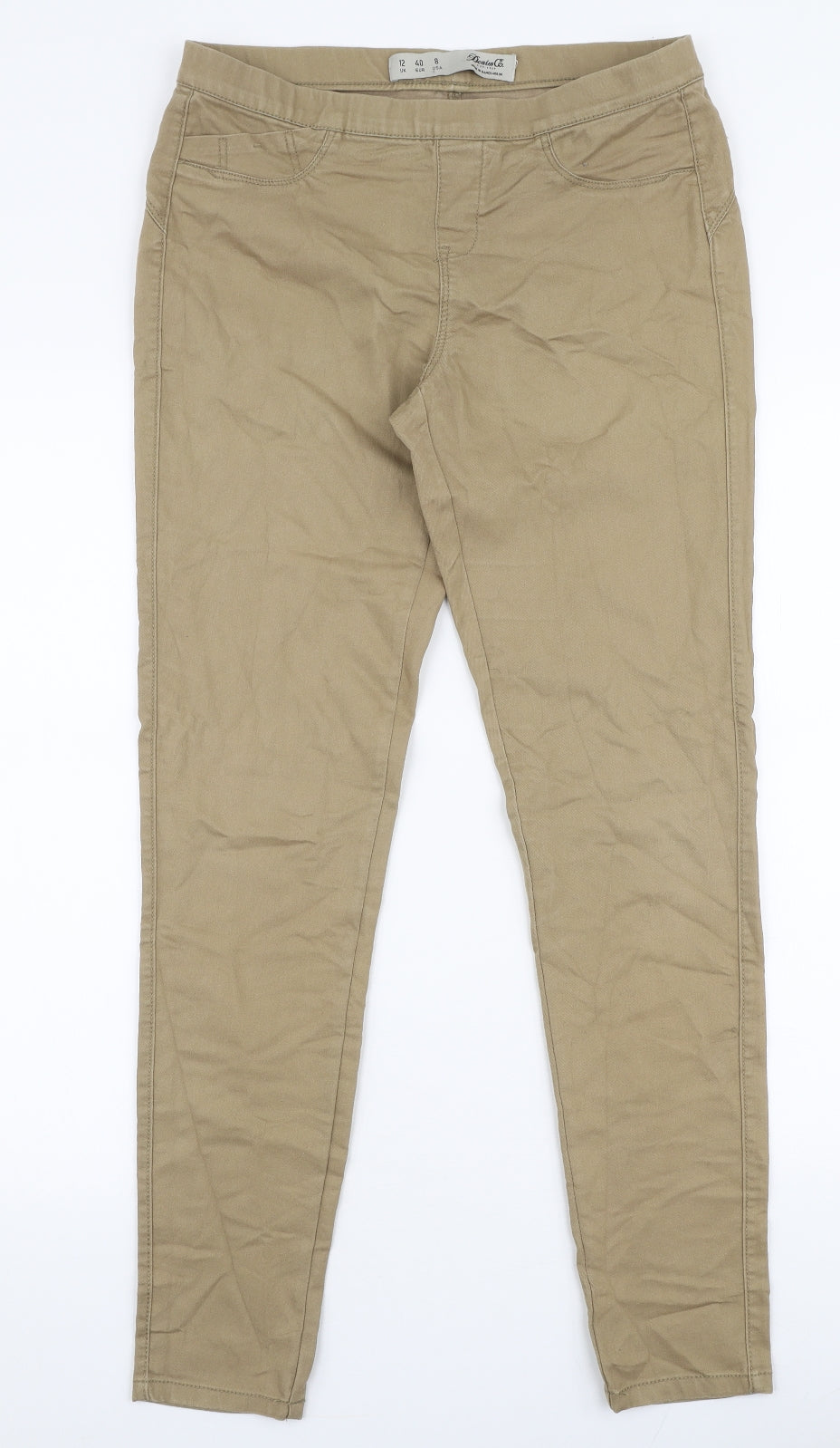 Denim Co Womens Brown  Cotton Jegging Jeans Size 12 L29 in Slim