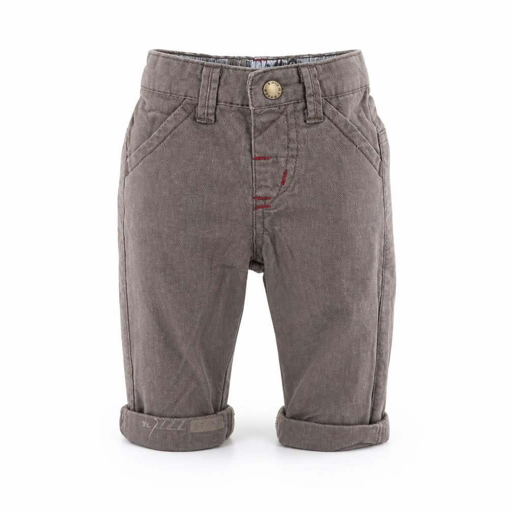 Mamas & Papas  Baby Grey  100% Cotton Capri Jeans Size 0-3 Months  Snap