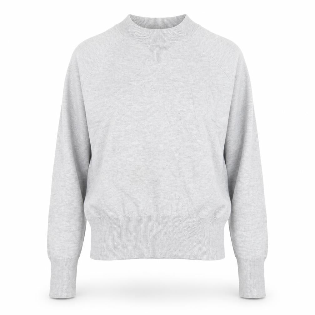 H&M Womens Grey Mock Neck  Viscose Pullover Jumper Size XS