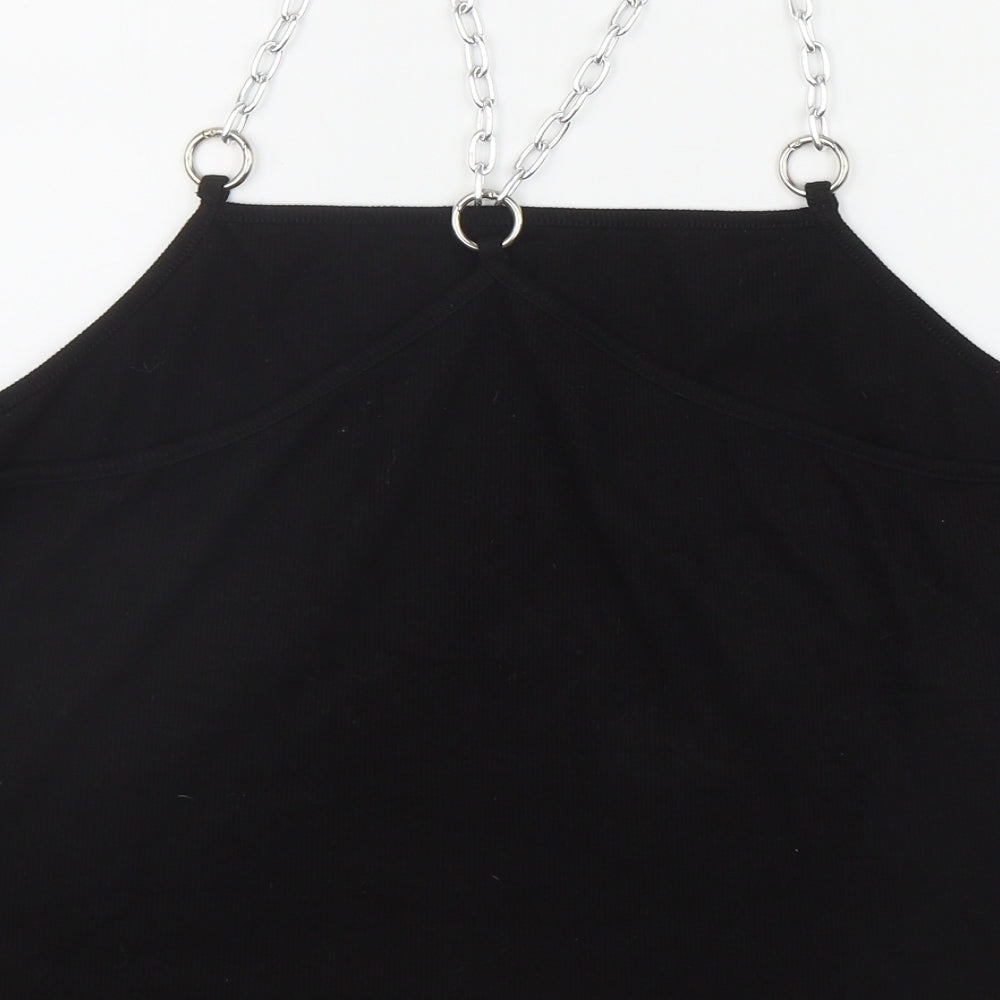 SheIn Womens Black  Polyester Camisole Tank Size 4XL Square Neck
