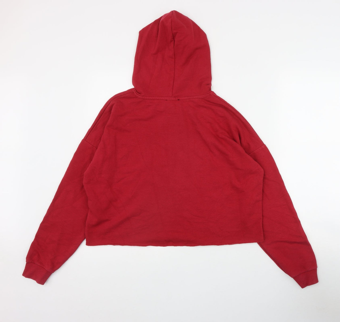 New Look Girls Red  Cotton Pullover Hoodie Size 14-15 Years  Pullover - 'Detroit'