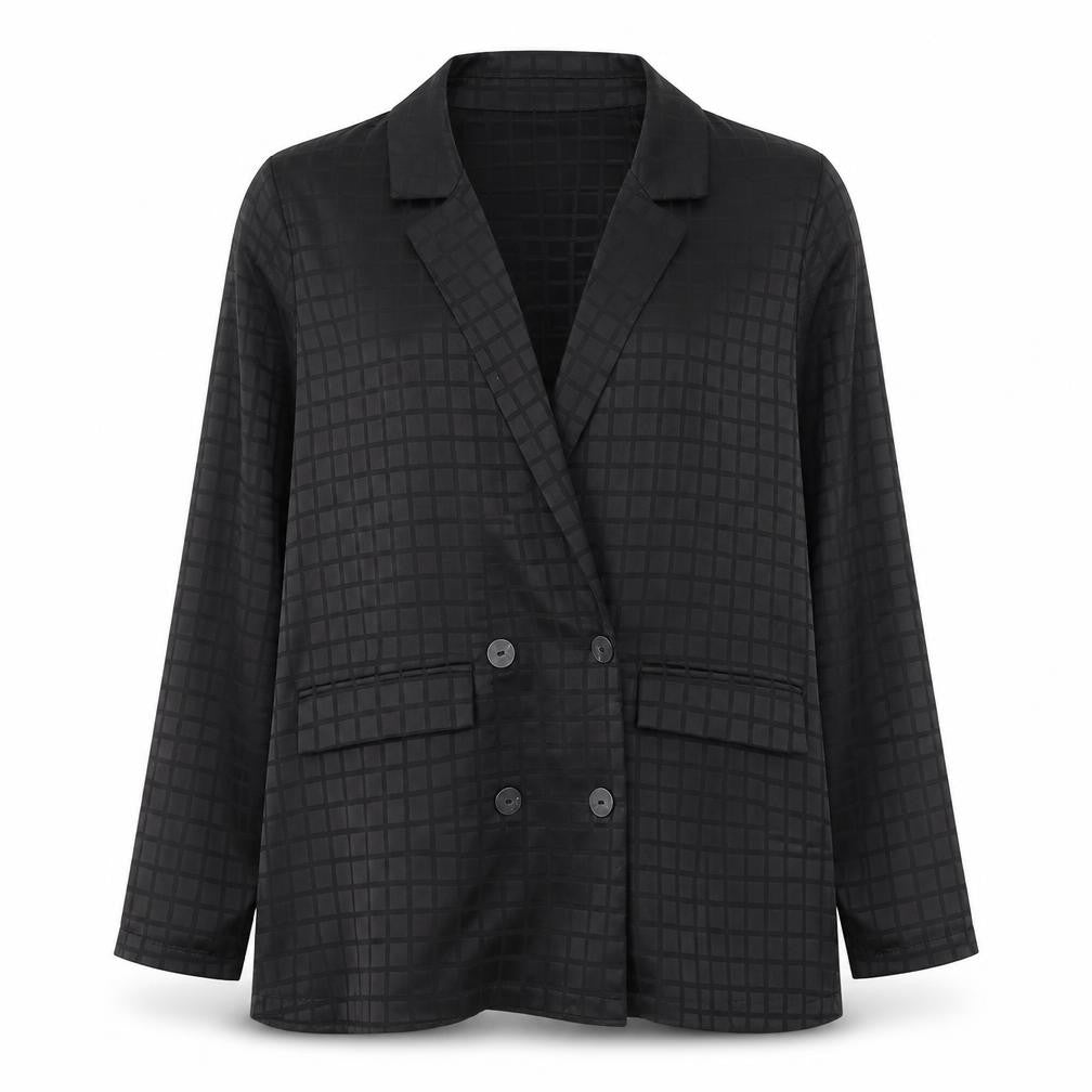 Primark Womens Black Geometric Polyester Jacket Blazer Size 14