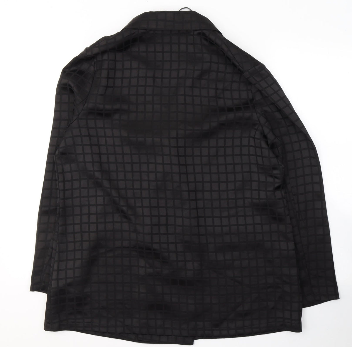 Primark Womens Black Geometric Polyester Jacket Blazer Size 14