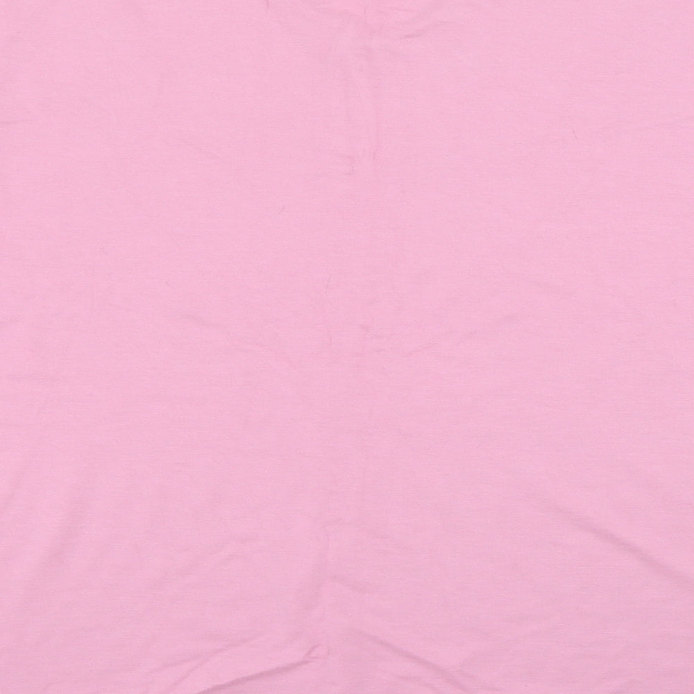 Fashion Formulas Womens Pink Crew Neck  Viscose Pullover Jumper Size 18