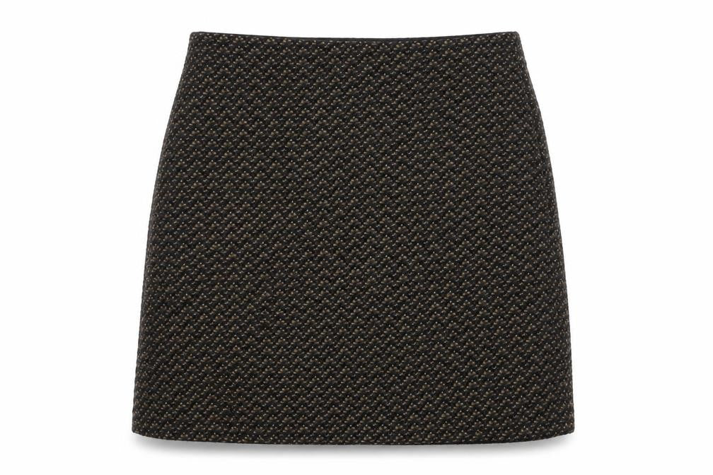 Marks and Spencer Womens Black  Polyester Straight & Pencil Skirt Size 8   Zip