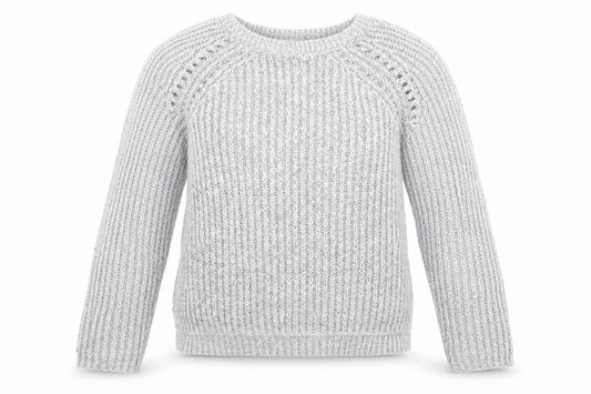 H&M Girls Grey Round Neck  Acrylic Pullover Jumper Size 11-12 Years