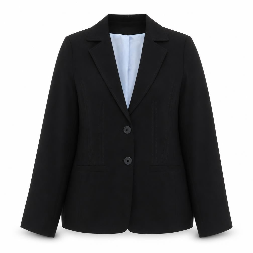 New Look Womens Black  Polyester Jacket Suit Jacket Size 10